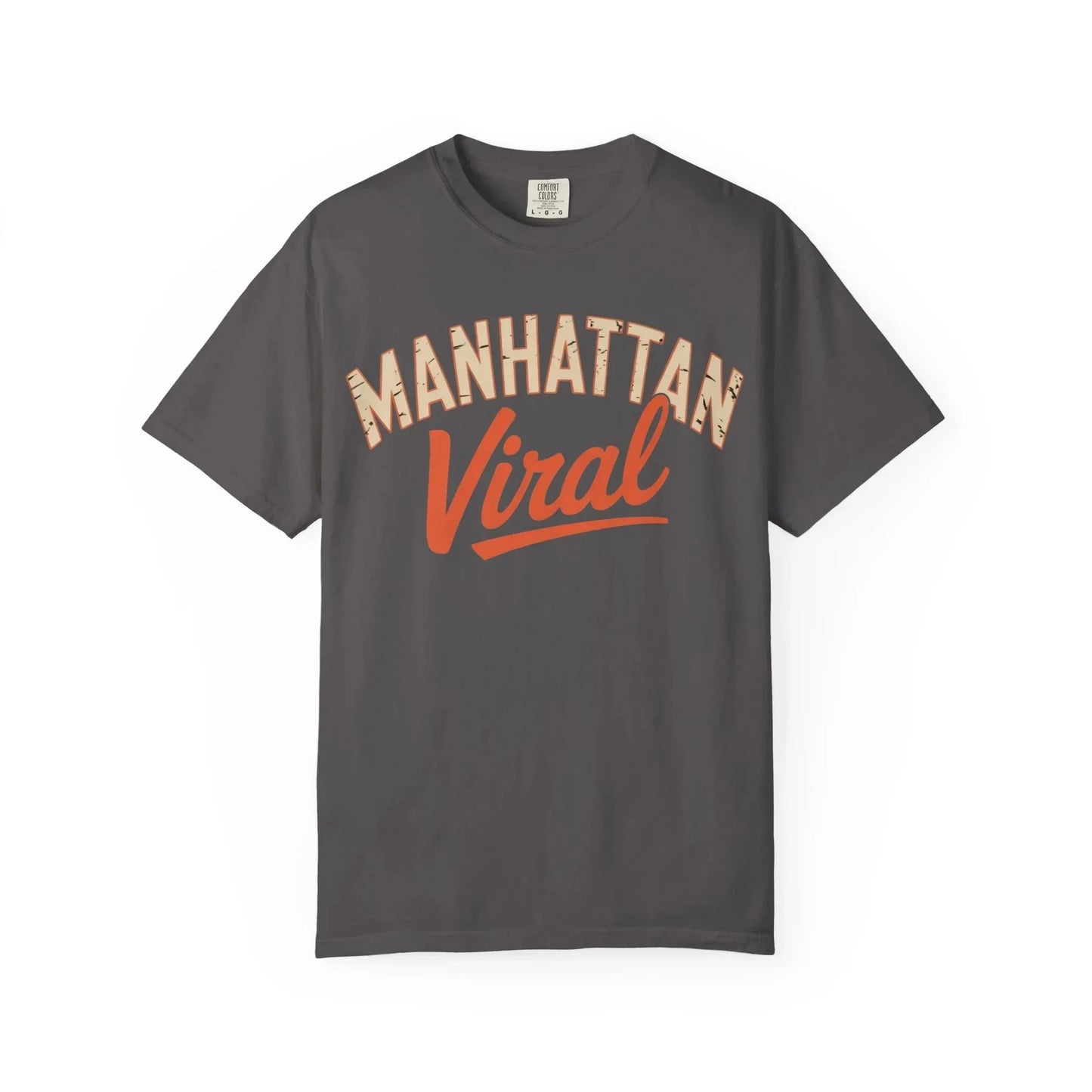 Manhattan Varsity T-Shirt | Trendy Garment - Dyed Tee, Casual Streetwear, Graphic Tee, Perfect Gift, Urban Style - Manhattan Viral