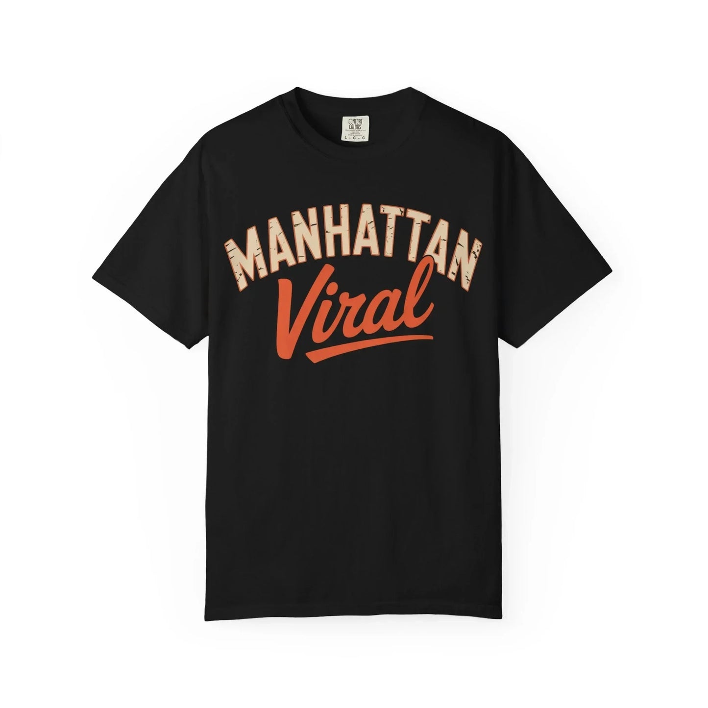Manhattan Varsity T-Shirt | Trendy Garment - Dyed Tee, Casual Streetwear, Graphic Tee, Perfect Gift, Urban Style - Manhattan Viral