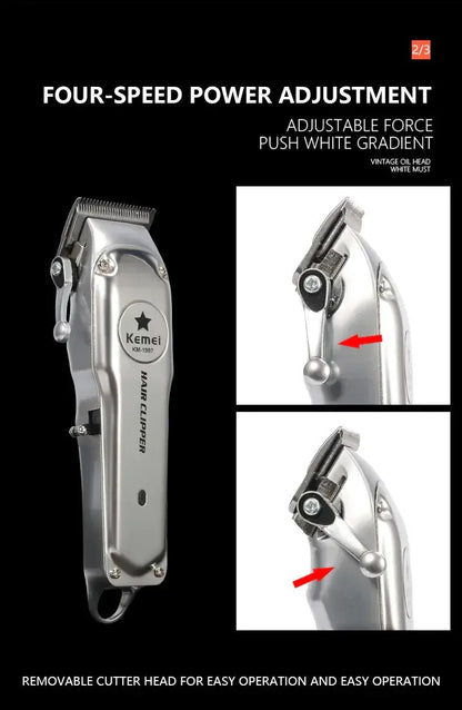 Kemei Rechargeable Electric Hair Clipper for Men - Manhattan Viral