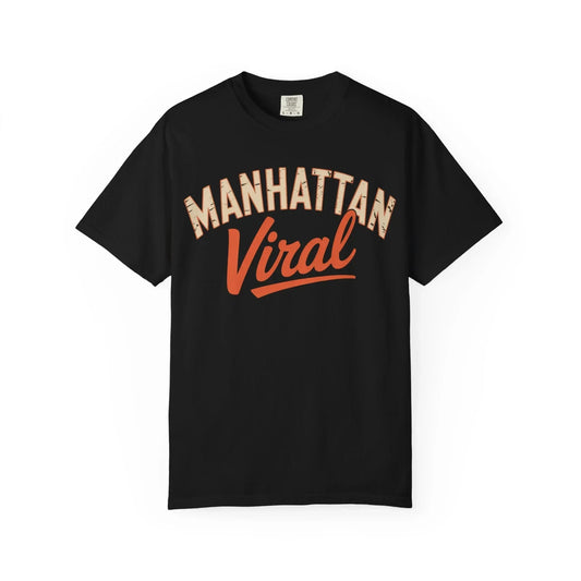 Manhattan Varsity T-Shirt | Trendy Garment - Dyed Tee, Casual Streetwear, Graphic Tee, Perfect Gift, Urban Style - Manhattan Viral